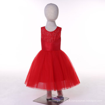 Robe en satin Tulle rouge / blanc / ivoire / Turquoise Flower Girl